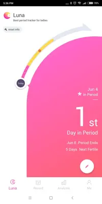 Period Tracker Luna, Period & Ovulation Calendar android App screenshot 0