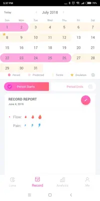 Period Tracker Luna, Period & Ovulation Calendar android App screenshot 6